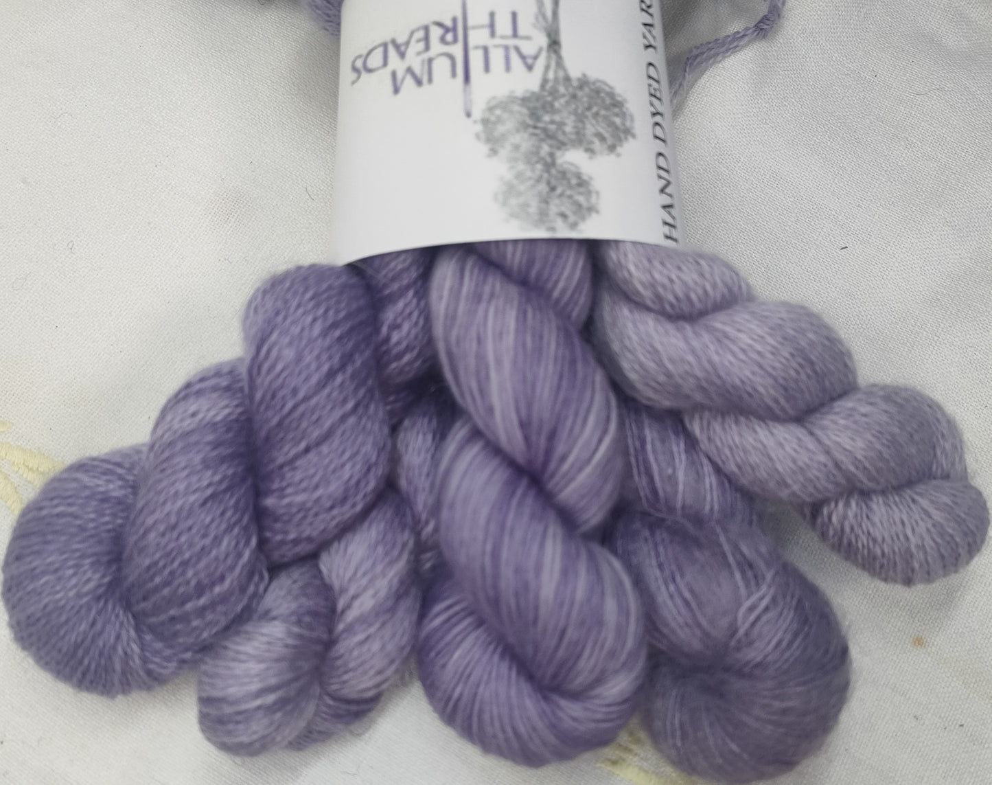 Purple lace weight yarn mini set