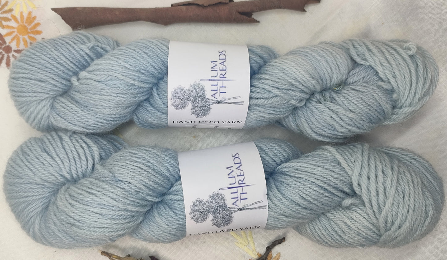 19373 Blue Organic aran Merino