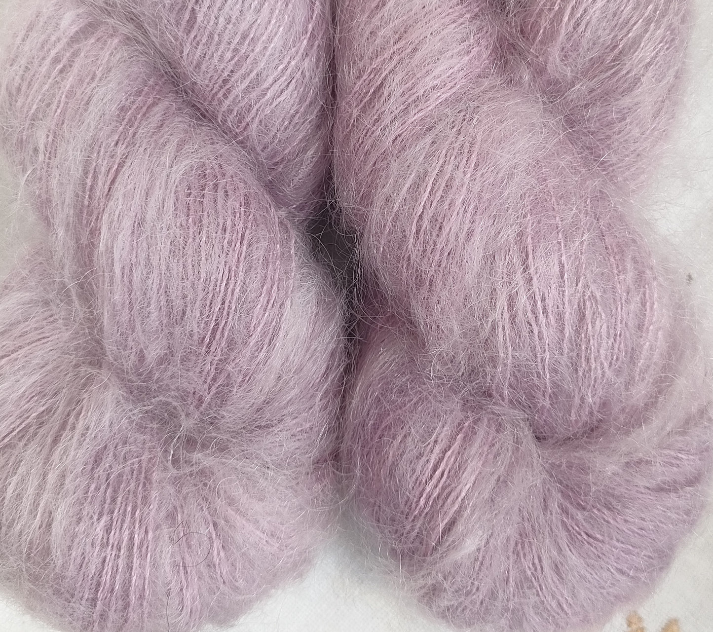 Mauve pink Seedhead mohair silk lace
