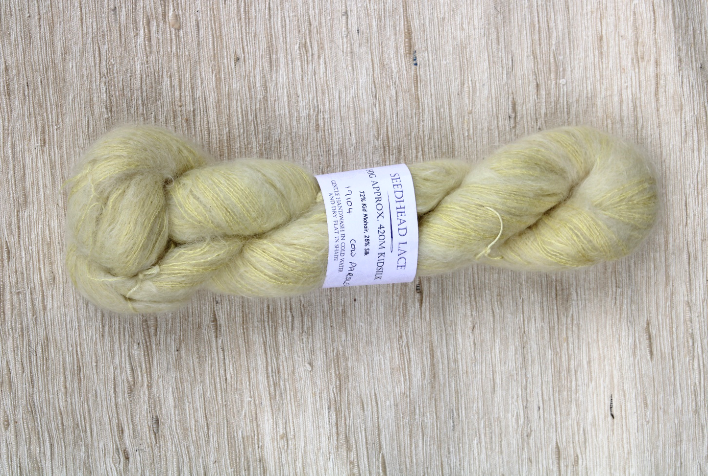 19104 Yellow Seedhead mohair silk
