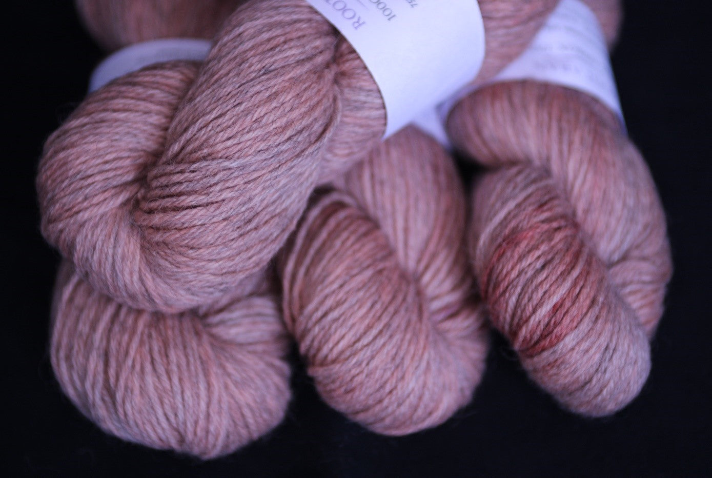 19547 Orange aran weight Blue Faced Leicester/Gotland