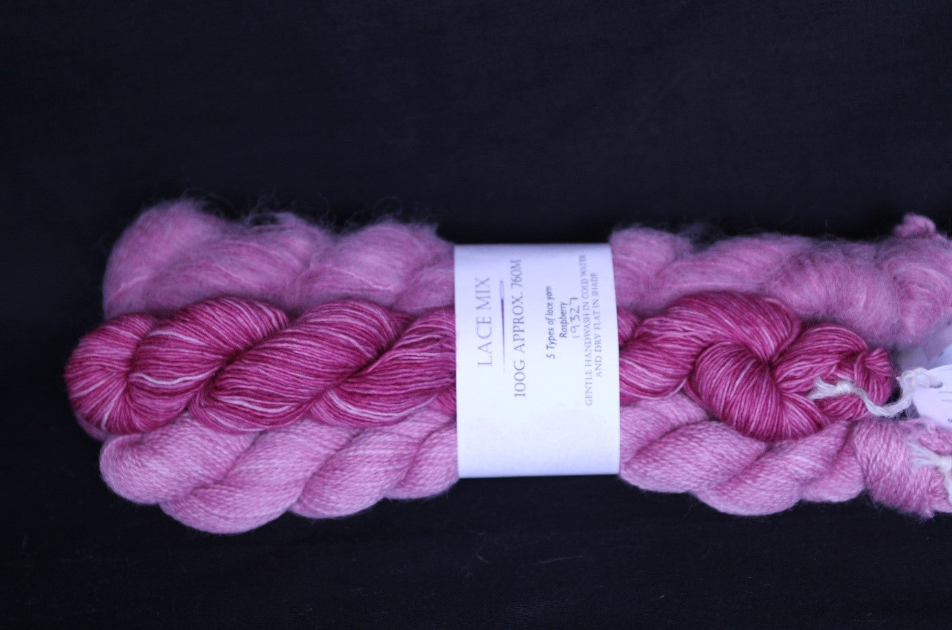 Pink lace weight yarn mini set
