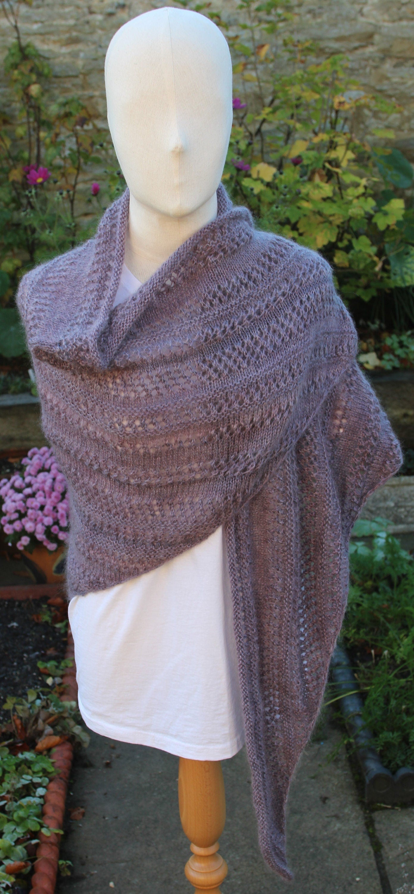 Trellis Shawl knitting digital pattern lace