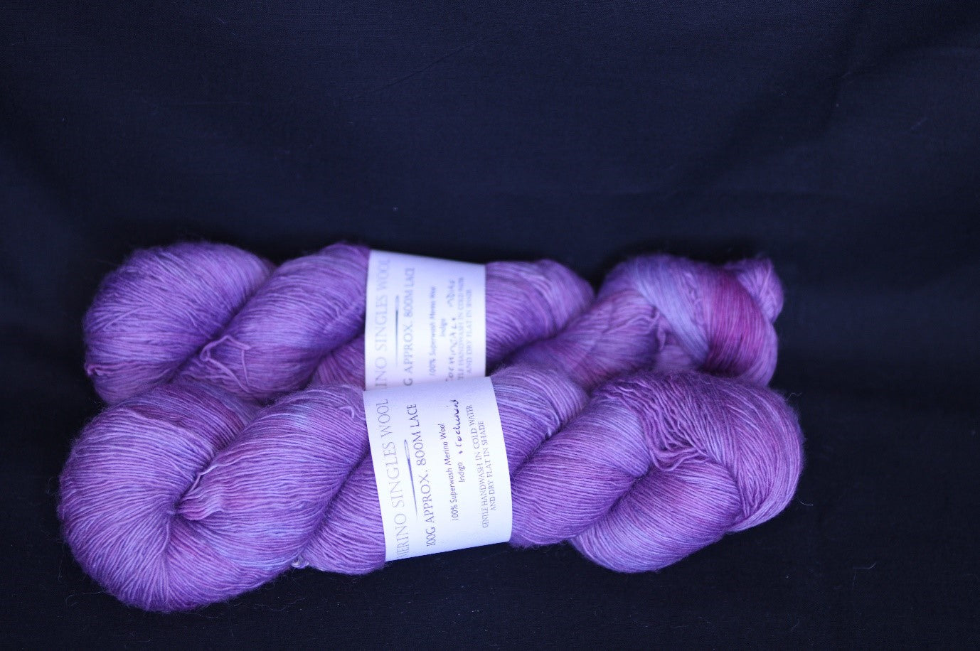 Purple and pink merino singles lace