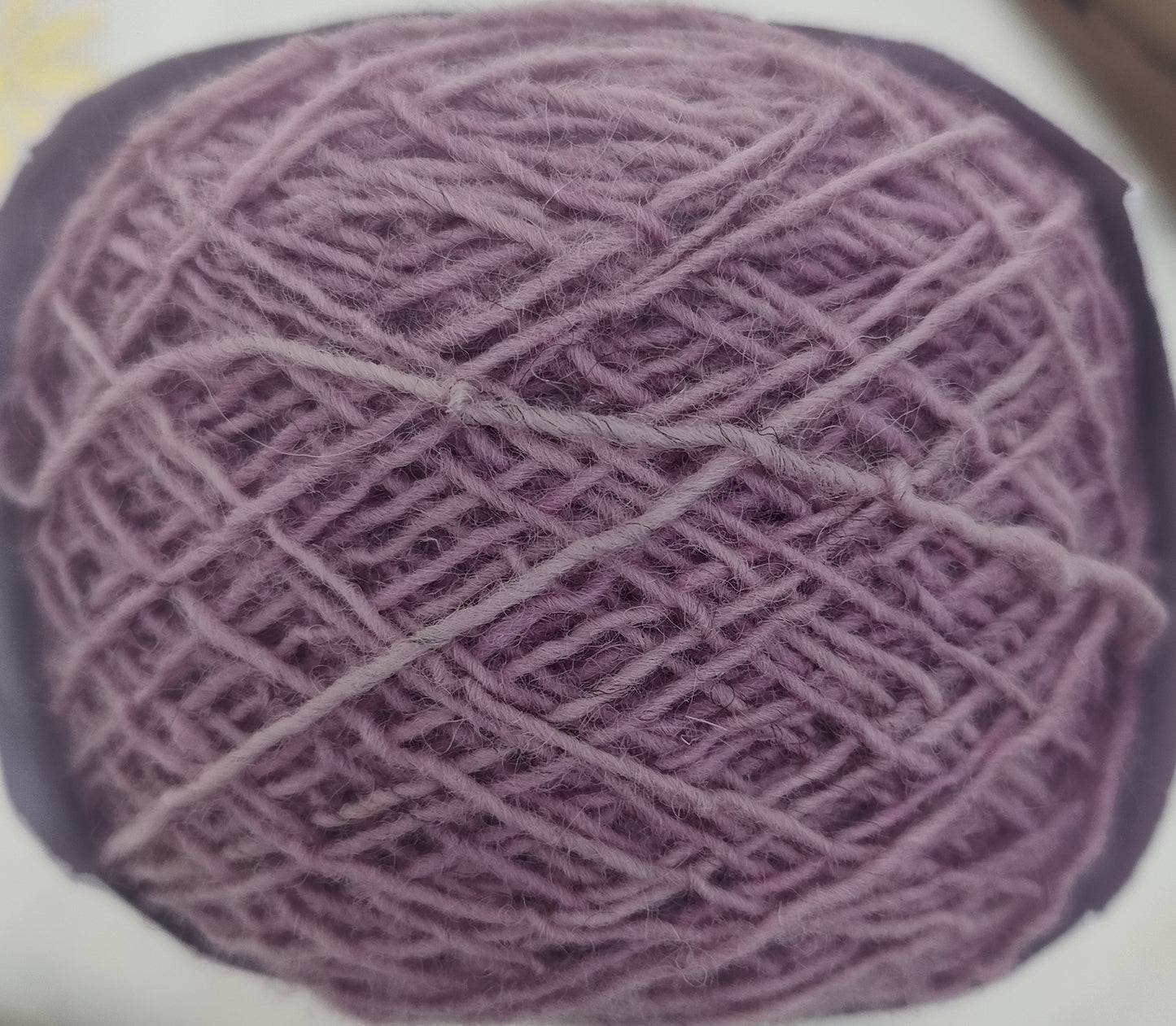 Pink four ply Romney Cross Shetland regenerative yarn