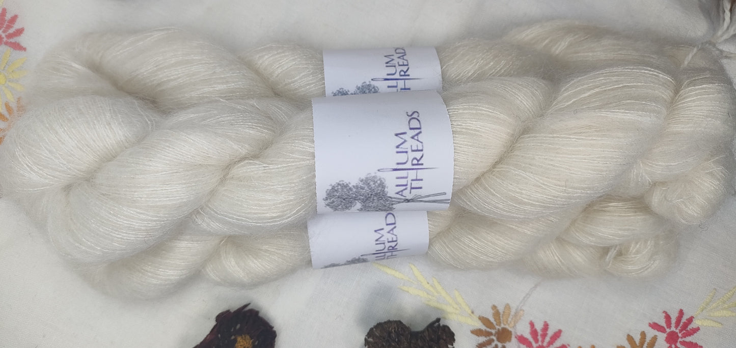 Undyed Seedhead mohair silk
