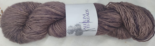 Purple variegated four ply merino singles high twist yarn