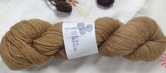 Warm brown Twig Blue Faced Leicester high twist 4 ply