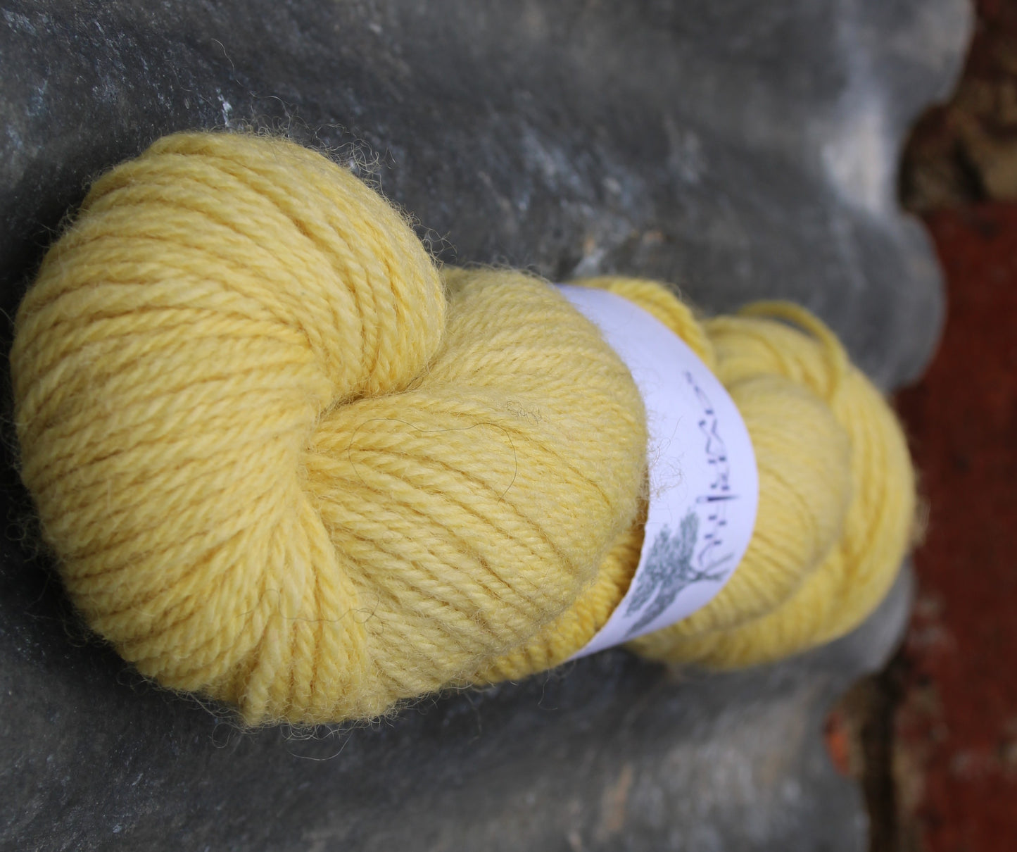 19524 Custard yellow Exmoor Blueface Double Knit