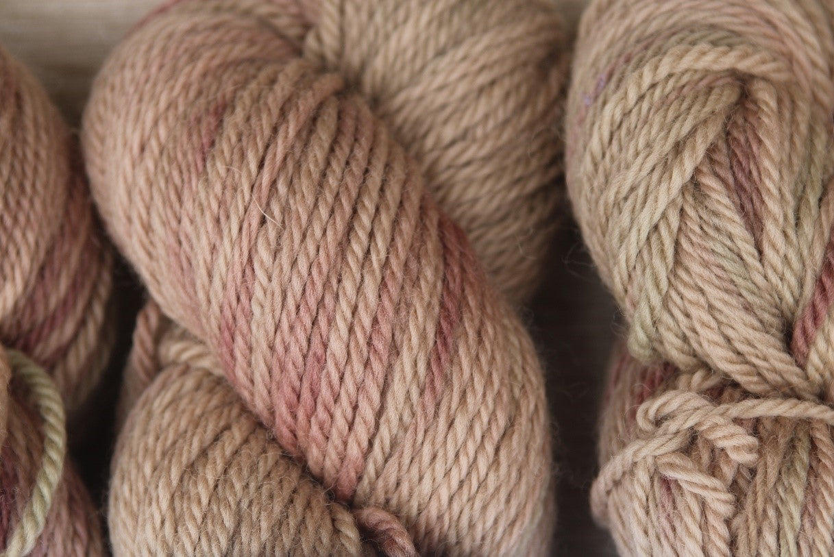 Marbled earth Organic aran Merino