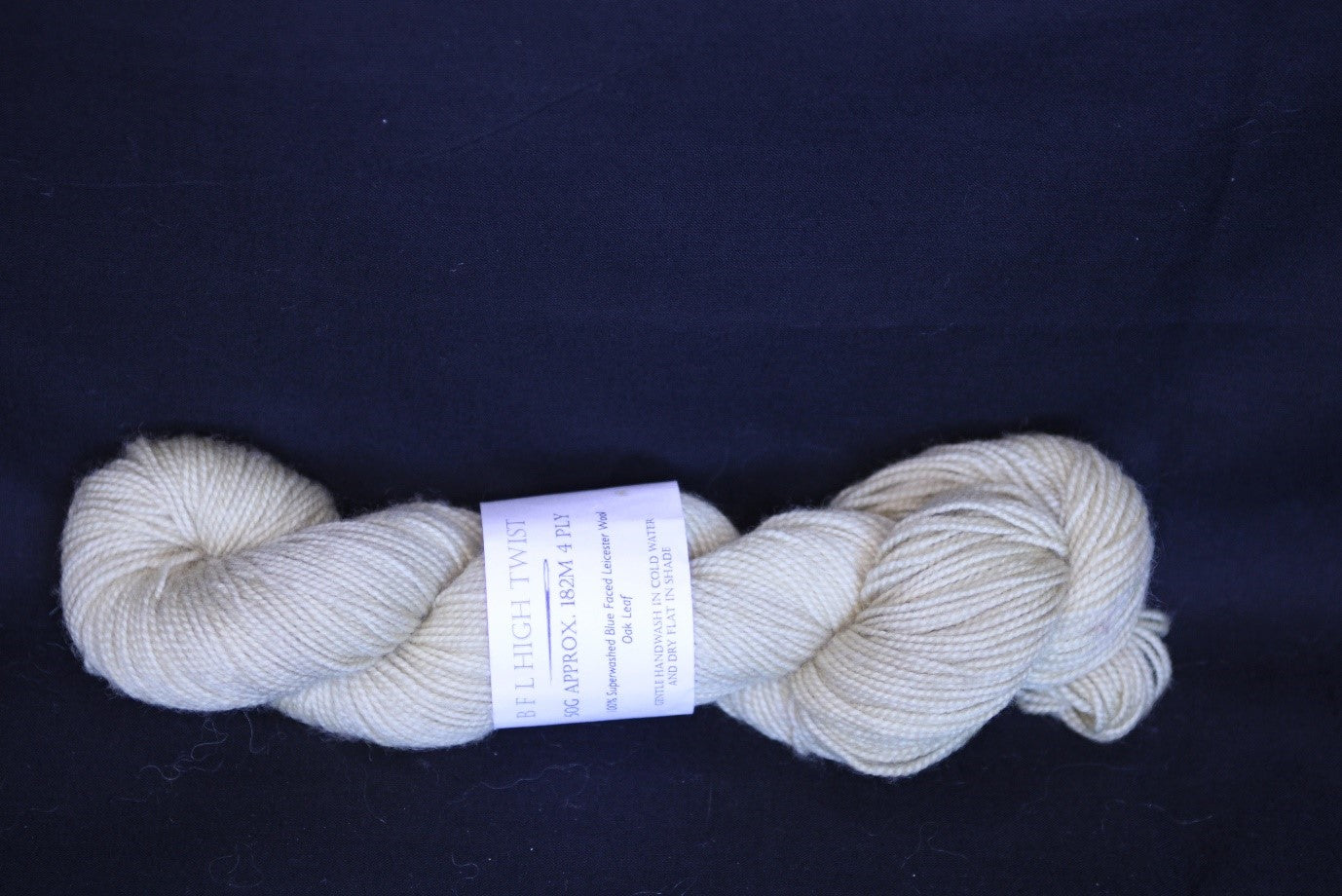 Neutral beige marbled Merino high twist four ply yarn 50g