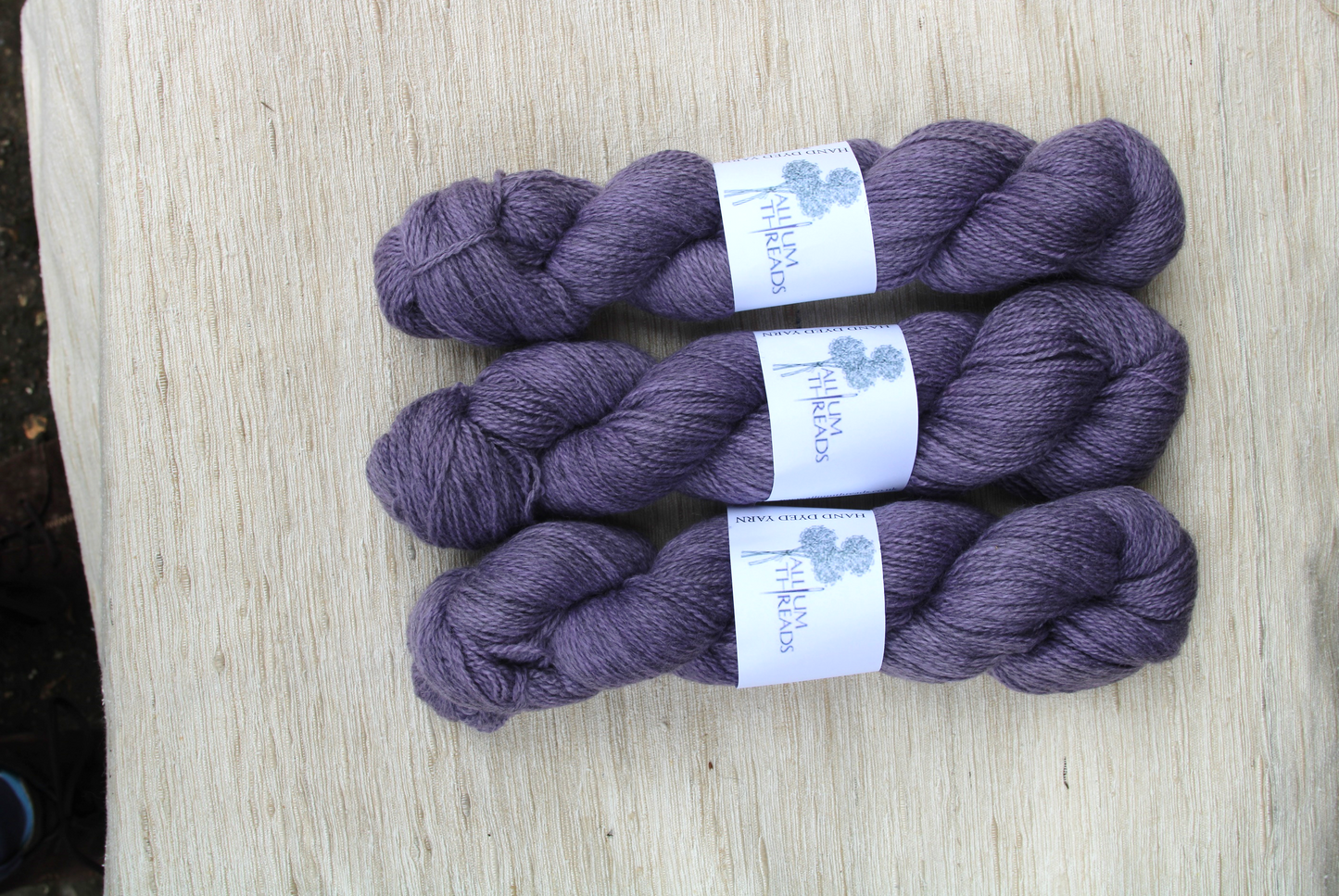 Dark purple four ply Blue Faced Leicester/Gotland