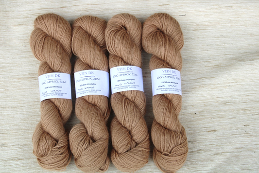 Warm brown double knit Wensleydale