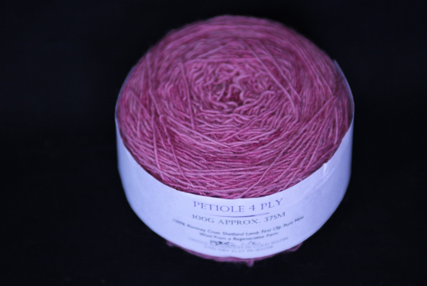 Marbled Pink four ply Romney Cross Shetland regenerative yarn