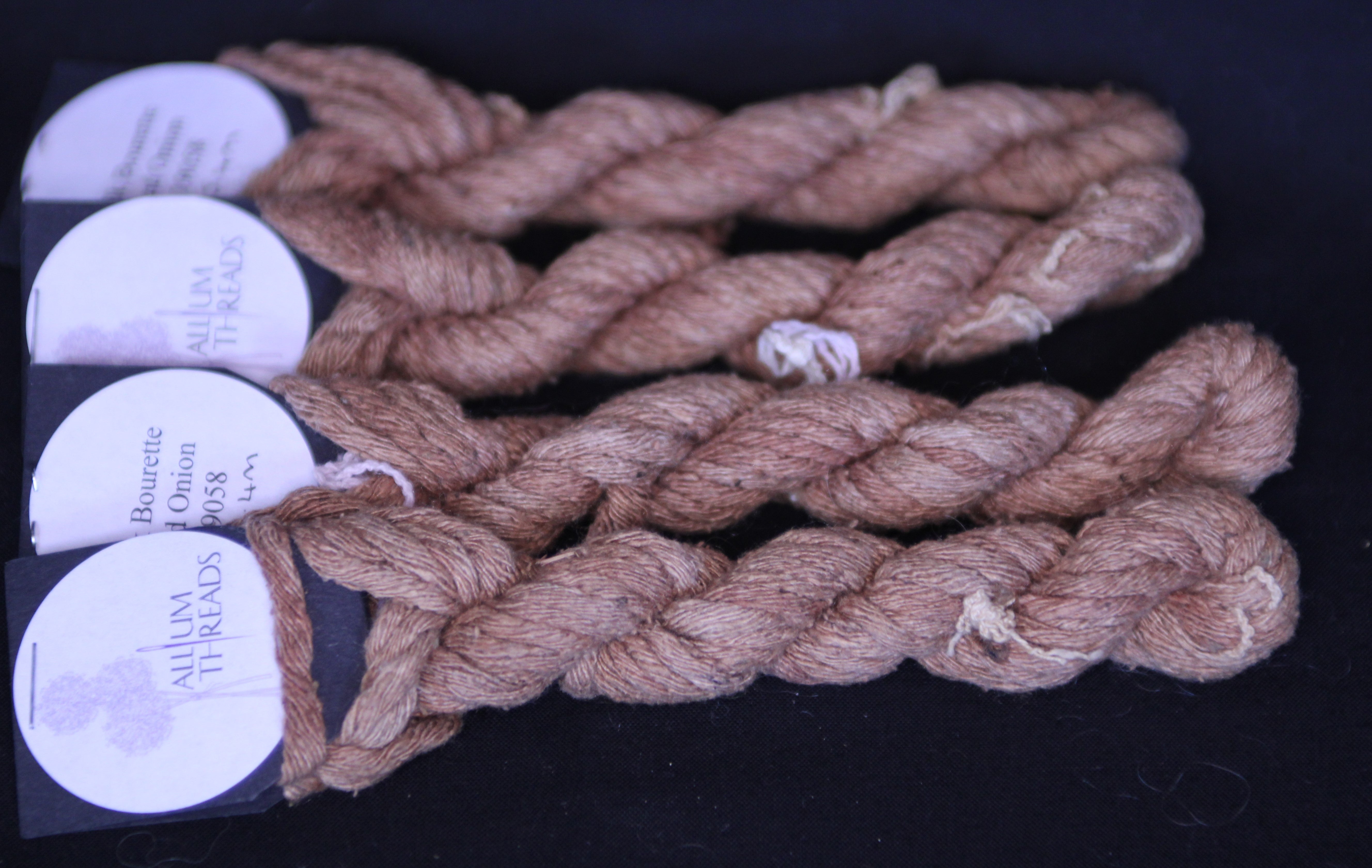 Silk brown thick 16 ply thread – Allium Threads