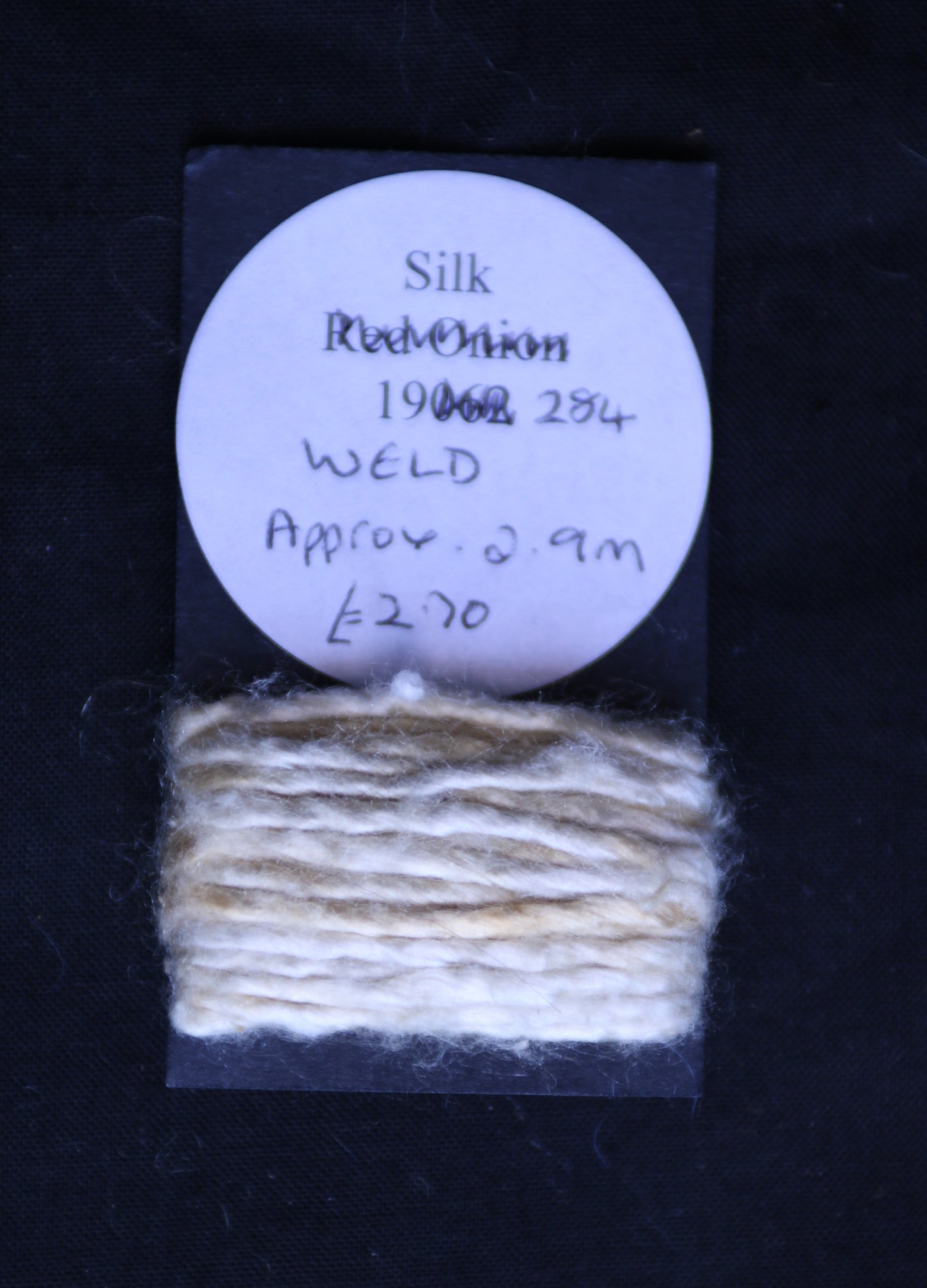Yellow silk embroidery thread