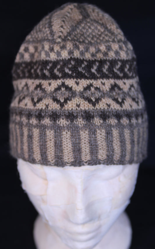 Marquetry hat and wrist warmers kit four ply
