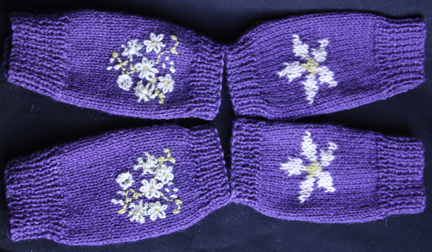Loosetrife wrist warmers kit double knit