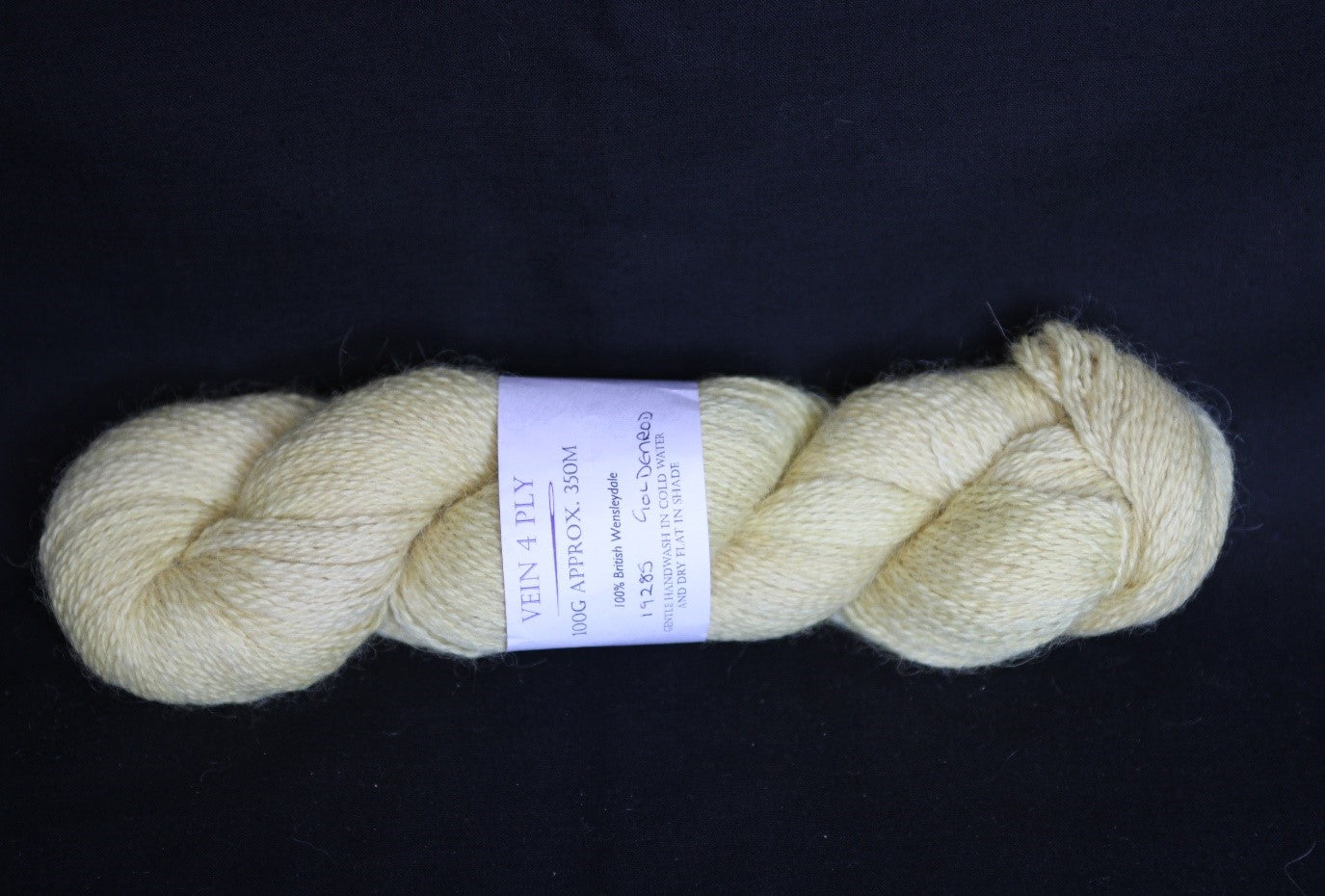Yellow four ply Wensleydale