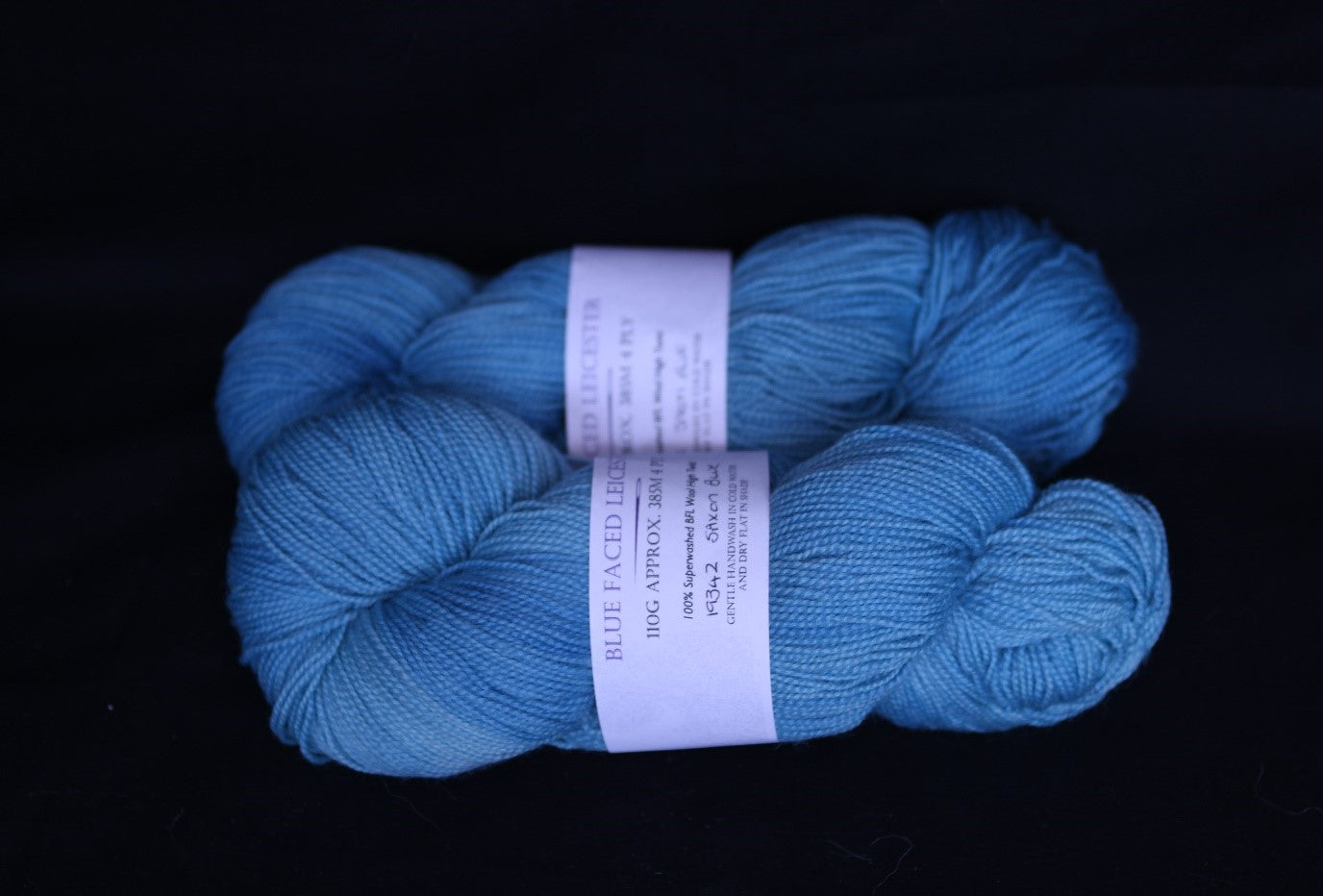 Bright blue Filament Blue Faced Leicester high twist 4 ply