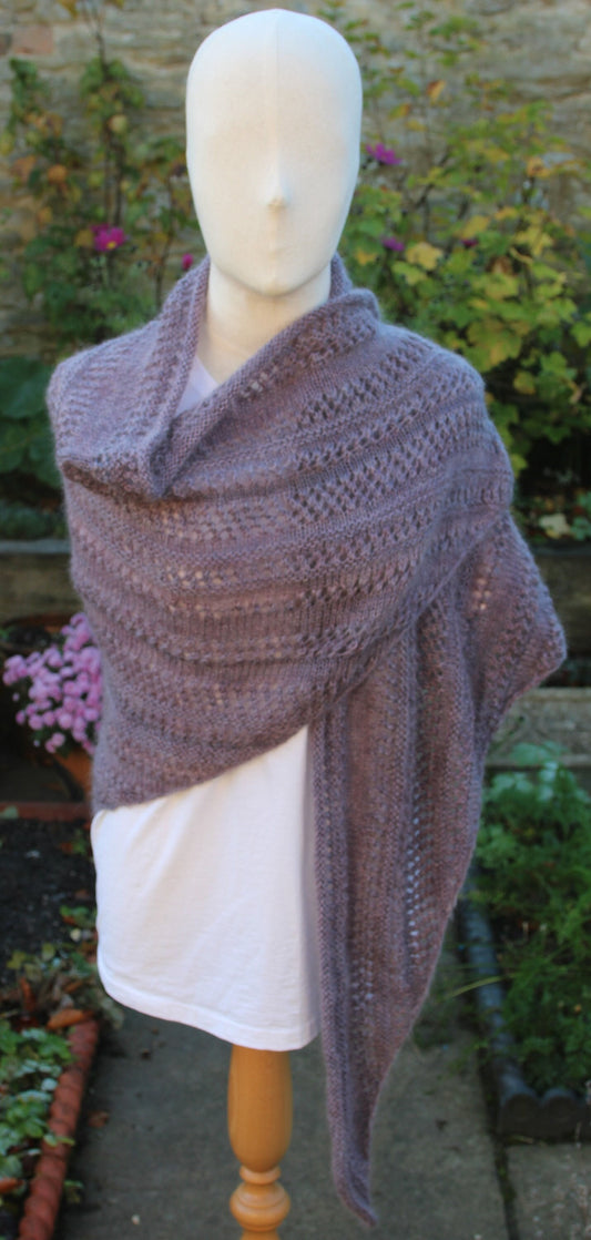 Trellis shawl kit lace weight yarn